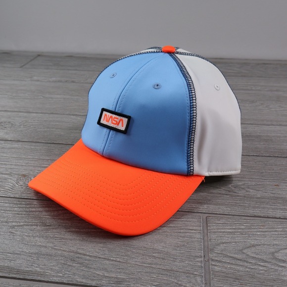 American Needle Other - American Needle NASA Worm Logo Hat Men's Blue Orange Adjustable Cap